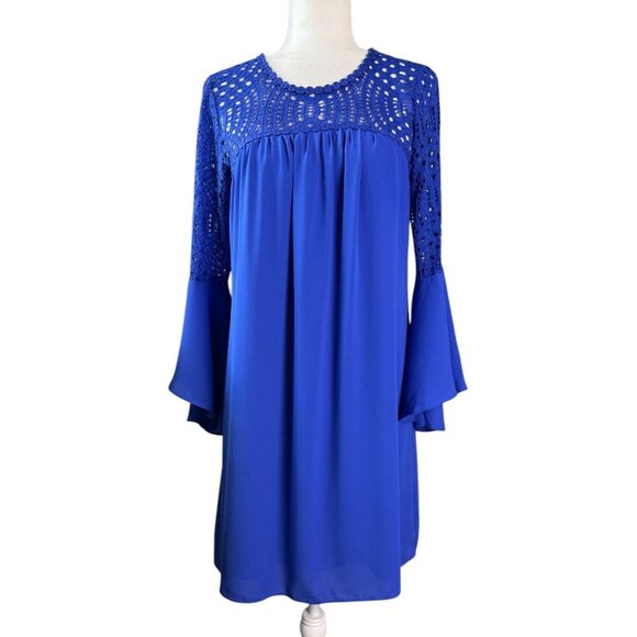 Lilly Pulitzer Amenna Dress Womens Size 8 in Royal Purple Style 000259 $198 - Picture 2 of 11